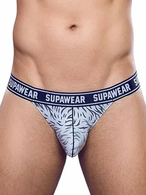 Produktbild von Supawear - Herren Strings -  POW Thong Polar Bear - Weiß - 1 x Größe S