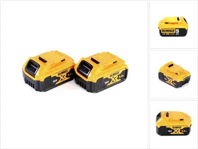 Produktbild von Dewalt DCB 184 2x Akku 18 V 5 Ah / 5000 mAh XR Li-Ion