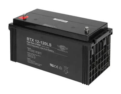 Productafbeelding van Wing BTX12-120LS 12V 126,2Ah accu, geschikt voor hoge stroomsterkte, AGM-technologie, loodzuur accu