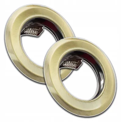 Produktbild von Decorya 2x Messing Einbaustrahler GU10 Rund Edelstahl