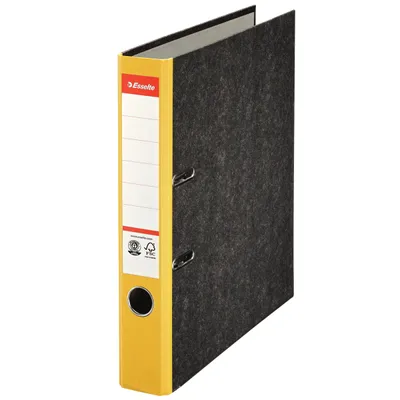 Produktbild von Schnellhefter A4 Papier mit farbigem Rücken - Rücken 5 cm / gelb