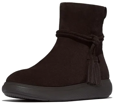 Productafbeelding van FitFlop IQ-Comff, veterschoen van veloursleer en leer