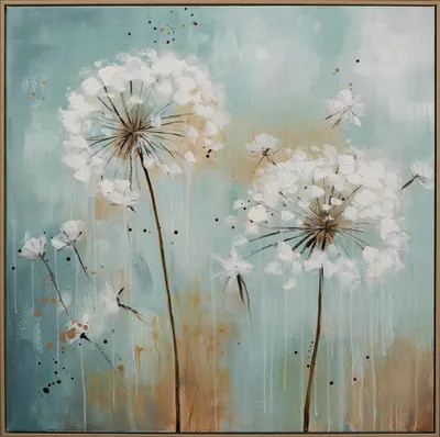 Produktbild von ArtUniverse Leinwandbild Pusteblumen II 82,5 x 82,5 cm
