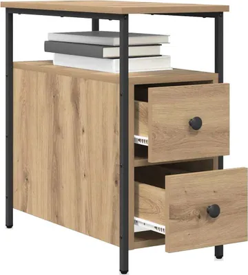Immagine prodotto di vidaXL Comodino rovere artigianale 30 x 60 x 60 cm Materiale a base di legno