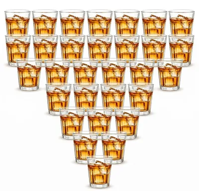 Schnapsgläser 30 Stück, 50 ml, Glas, spülmaschinenfest, stabiler Boden