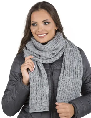 Produktbild von VIVISENCE Damen Winter Schal Aus Modischer Gemütlich Wärmendem Garn Mit Dekorati