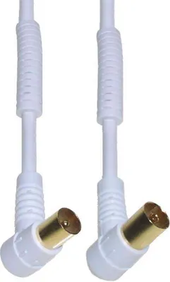 Obrázok produktu pre e+p HFW 202 G, 2,5 m, Koaxiálny, Koaxiálny, Biela