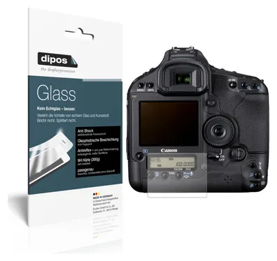 Produktbild von 1x Schutzfolie für Canon Eos 1D Mark IV matt - Anti-Shock 9H Folie dipos Glass Kunststoffglas