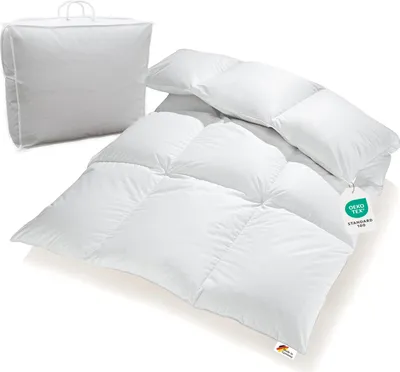Produktbild von Extra warme 100% Winter Daunendecke sibirische Daunen 135x200 1300g