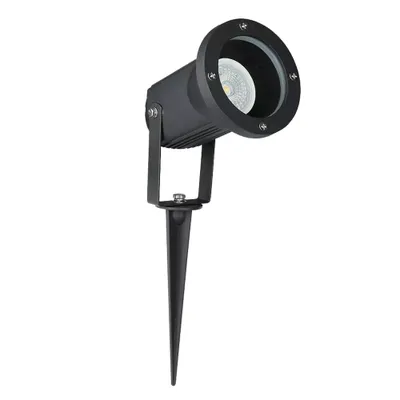 Zdjęcie produktu dla Oprawa wbijana reflektor ogrodowy Aluminium GU10 Czarna IP44 V-TAC VT-769