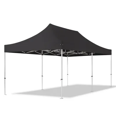 Produktbild von TOOLPORT 3x6m Aluminium Faltpavillon, ohne Seitenteile, schwarz