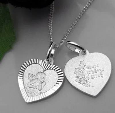 Produktbild von Schutzengel Anhänger: Schmuck Kette aus Silber
