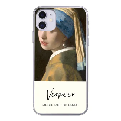 Produktbild von MuchoWow® Handyhülle Schutzhülle Hülle für iPhone 11 Das Mädchen mit dem Perlenohrring - Vermeer Silikon Softcase Handy Hülle - Handytasche