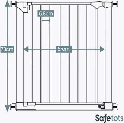 Produktbild von Bettacare SafeStep Haustiergitter,  82cm - 89cm, Schwarz