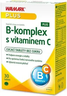 Image de Walmark Complexe B PLUS avec vitamine C, 30 comprimés
