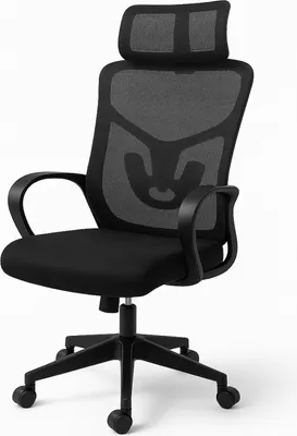 Zdjęcie produktu dla Krzesło biurowe ergonomiczne regulowane obrotowe KB114 czarne