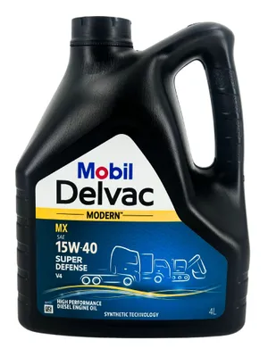 Produktbild von Mobil Delvac Modern MX 15W-40 Super Defense V4 4 Liter