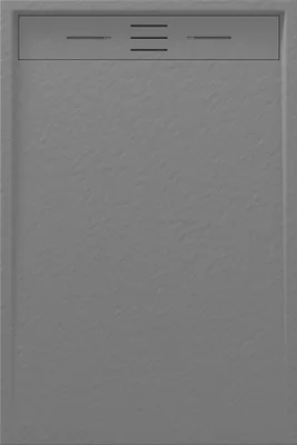 Zdjęcie produktu dla Granitan – brodzik prysznicowy – 120 x 80 cm – szary – antypoślizgowy – prysznic – VIVA