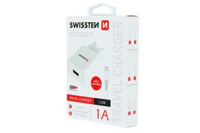 Produktbild von SWISSTEN - Reiseladegerät 1 A Blitz 1,2 m - 8595217464520