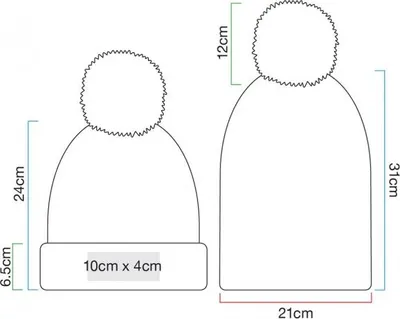 Produktbild von Wintermütze mit Bommel – Ombré Beanie mit Farbverlauf – Strickmütze mit Fleecefutter für Damen – Kuschelig gefüttert – Warm & weich, Farbe:Rosa