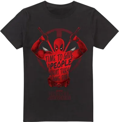 Obrázok produktu pre Deadpool & Wolverine - Tričko "Give The People" pre mužov TV5228 (5XL) (čierna)