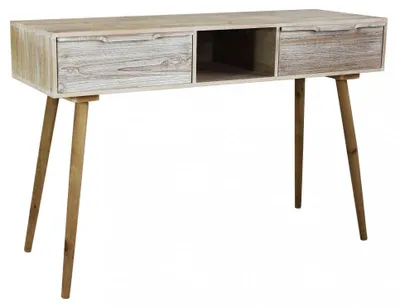 Immagine prodotto di Consolle con 2 Cassetti 120x40x80 h cm in Legno di paulownia Marrone