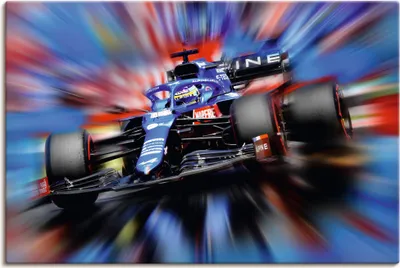 Produktbild von ARTland Leinwandbild Fernando Alonso - Spanien Größe: 30x20 cm