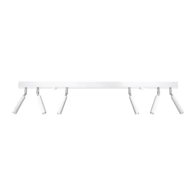 Image de Plafonnier EYETECH 6 blanc 6xG9 8W aluminium 20x3x100cm Sollux Lighting