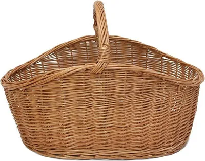 Produktbild von XXL Einkaufskorb "Maxi" aus Weide, 68x49 cm groß, Tragekorb, Erntekorb, Weidenkorb, Flechtkorb