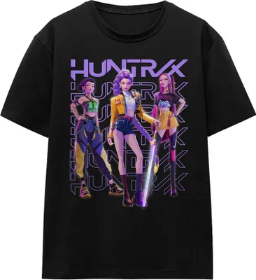 Produktbild von K-Pop Demon Hunters - T-Shirt für Damen TV20429 (XL) (Schwarz)