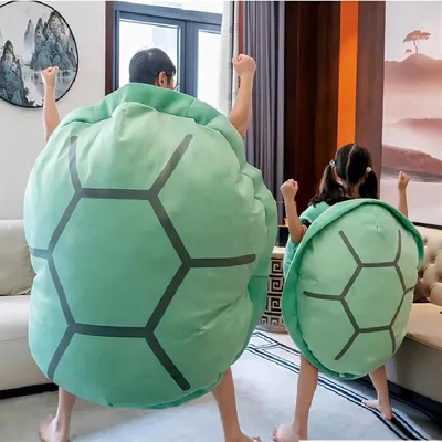 Obrázek produktu pro Kawaii obří želví polštář 60 cm, nositelná cosplay měkká hračka
