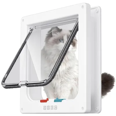Image de Porte pour chats et chiens avec 4 fonctions de passage
