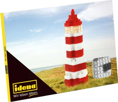 Produktbild von Idena Minibausteine Postkarte Leuchtturm