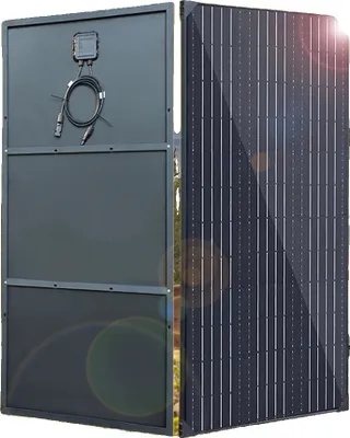 Produktbild von Solaranlagensystem, 150W oder 300W Ausgang, hohe Effizienz,300 W, 2 Stück, 150 W, Schwarz