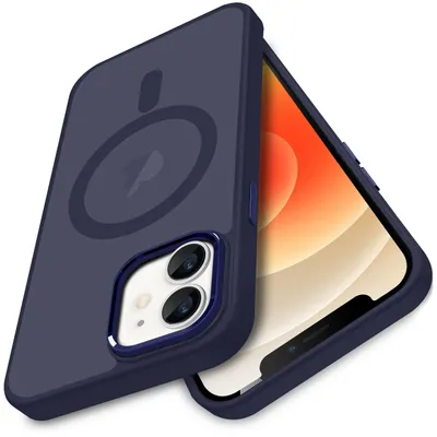 Immagine prodotto di Custodia per iPhone 12 | 12 Pro con MagSafe, custodia opaca + pellicola protettiva per lo schermo 9H