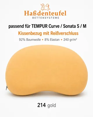 Produktbild von Kissenbezug passend für TEMPUR Curve & Sonata S/M – 61 × 40 cm, KI-generiertes Bild