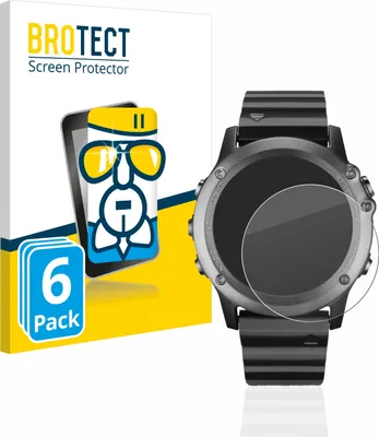 Produktbild von 6x BROTECT Schutzglas für Garmin fenix 3 / 3 HR Schutzfolie Panzer Folie Glas Display Schutz klar