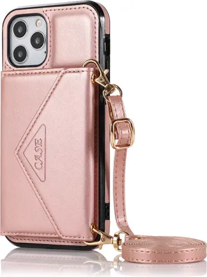 Produktbild von Handyhülle Schutzhülle für Iphone12/12 Pro Messenger Tasche Rosengold