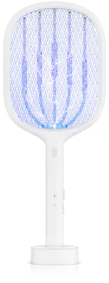 Obrázok produktu pre Elektrická mucholapka Brandson, akumulátor, USB-C, mucholapka s UV pascou, ničič hmyzu, mriežka s vysokým napätím 2700 V a stavová LED, režim AUTO