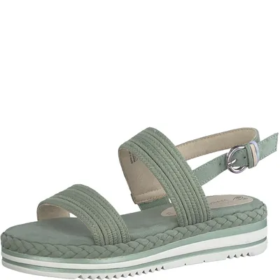 Produktbild von Marco Tozzi Earth Edition Damen Wedge/Plat Sand Art: 2-2-28771-28 in salvia (grün) - Größe:40
