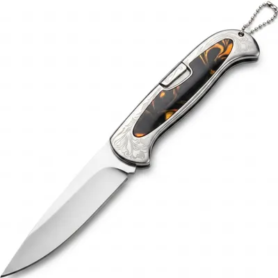 Image de Couteau Pliant Outdoor A3127 - Élégant et Pratique en Noir/Marron KP40386