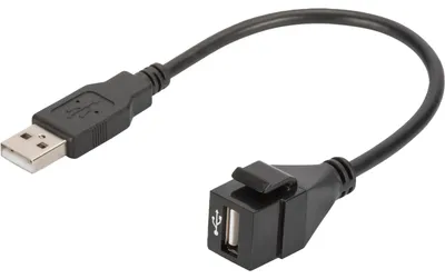 Immagine prodotto di DIGITUS Keystone Modul USB  2.0  USB   -> USB   Bu/St 16cm