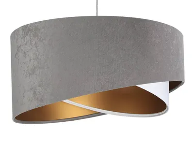 Image de Suspension Galaxy gris, blanc, doré 1 x E27 Ø 50 cm H : 105 cm intensité variable