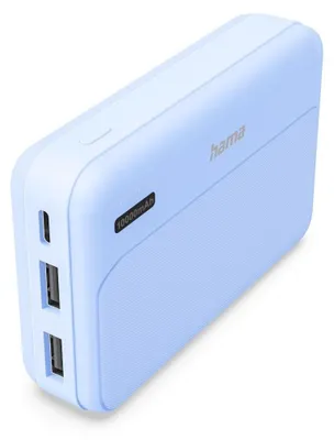 Zdjęcie produktu dla Power Bank „Pocket 10”, 10 000 mAh, wyjścia: 2 x USB-A, niebieski