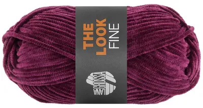 Produktbild von Lana Grossa THE LOOK FINE 50 g feines und samtig weiches Chenillegarn 100 m Farbe 110 - Bordeaux