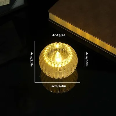 Productafbeelding van LED-lichtketting met 8 lampen, kristallen lampen, nachtlichtlampen, decoratieve lichtketting