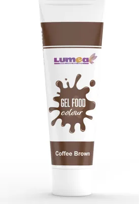 Produktbild von Gel-Lebensmittelfarbe Kaffeebraun, 30g – Intensiv & mischbar für Fondant, Marzipan, Cremes & mehr