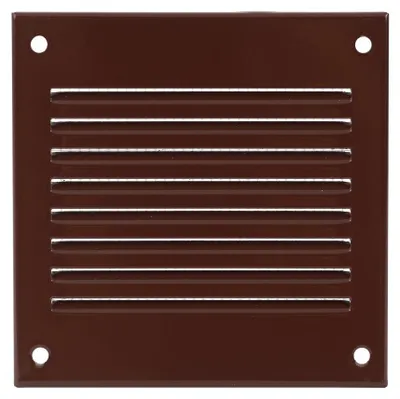 Produktbild von Europlast MR1010B Metall-Lüftungsgitter 100 x 100 mm, Insektenschutz, braun