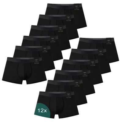 Produktbild von Vincenzo Rosso 12er Pack Boxershorts - Hipster XL schwarz
