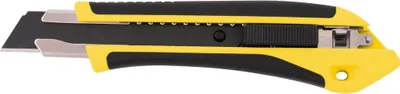 Produktbild von Smart HD Universalmesser 2046 mit gummiertem Griff, schwarzer Klinge 155 mm, robustes Schneidmesser für Werkstatt, Lager, Garage und Haushalt